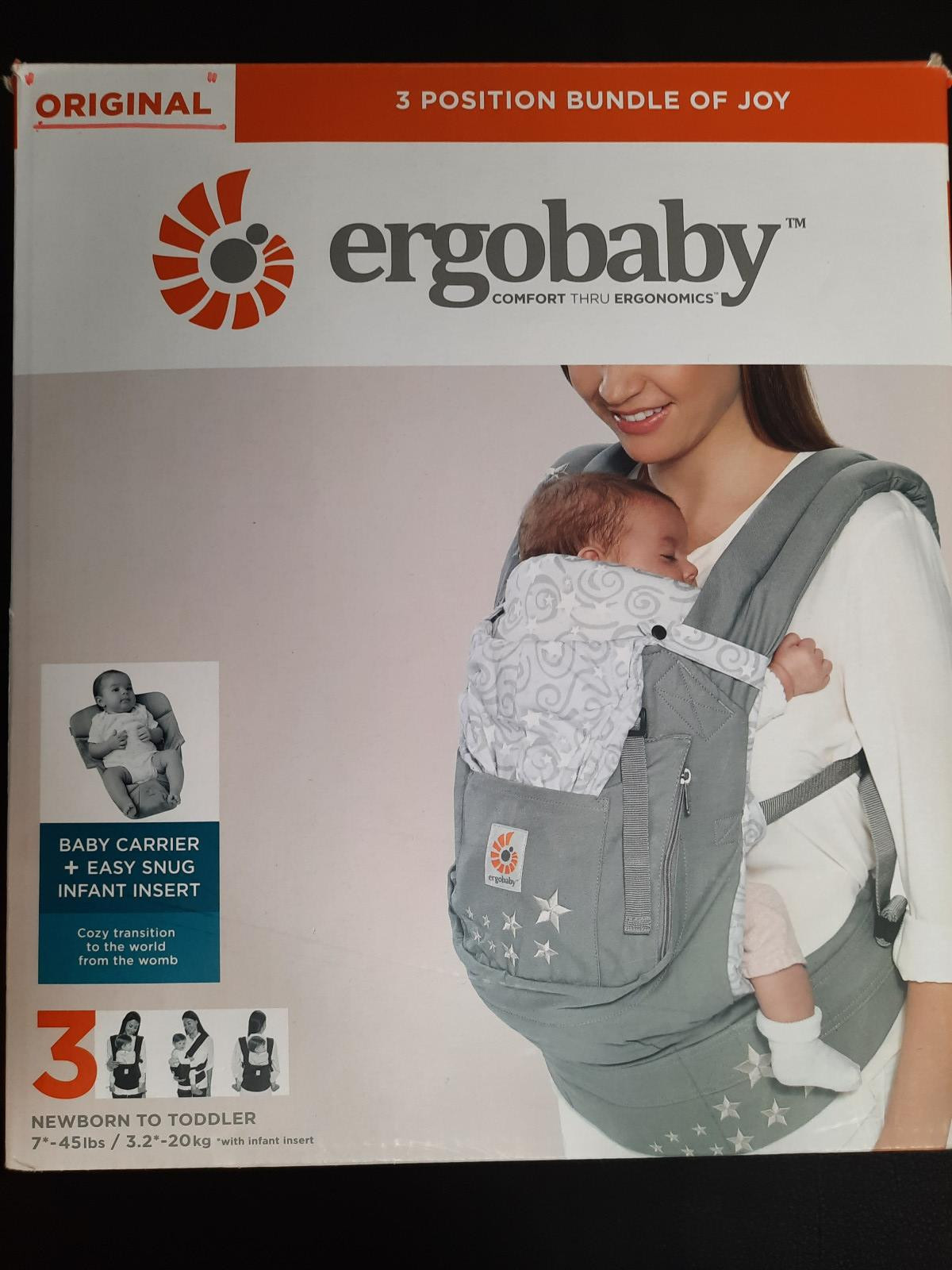 Porte Bebe Ergobaby Comfort Avec Insert Nne