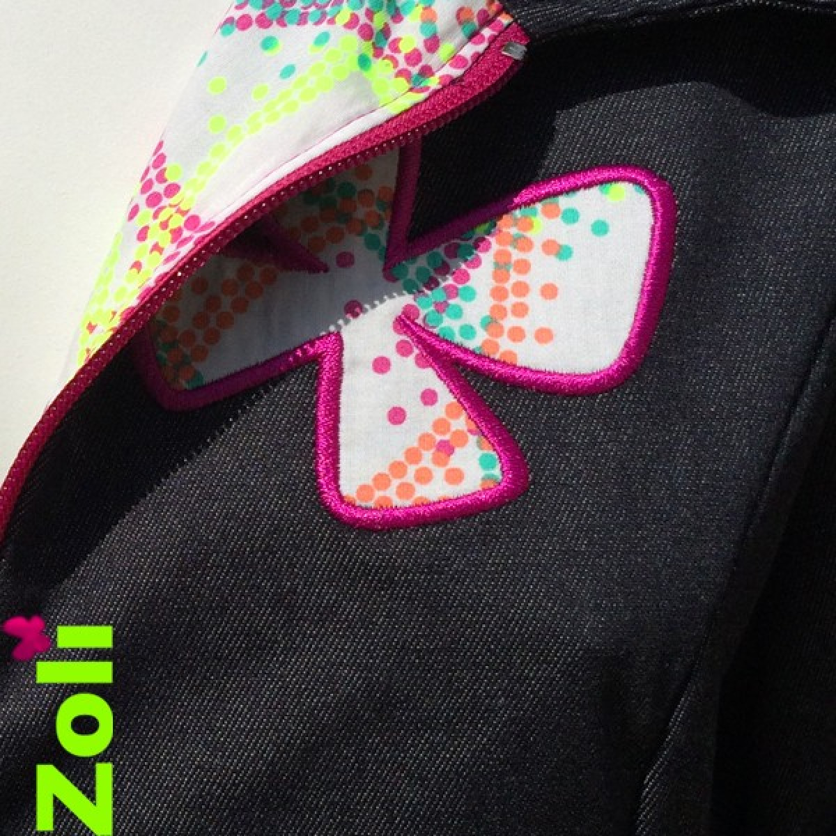 Veste de portage Zolimi saison denim fluo dots - photo 8