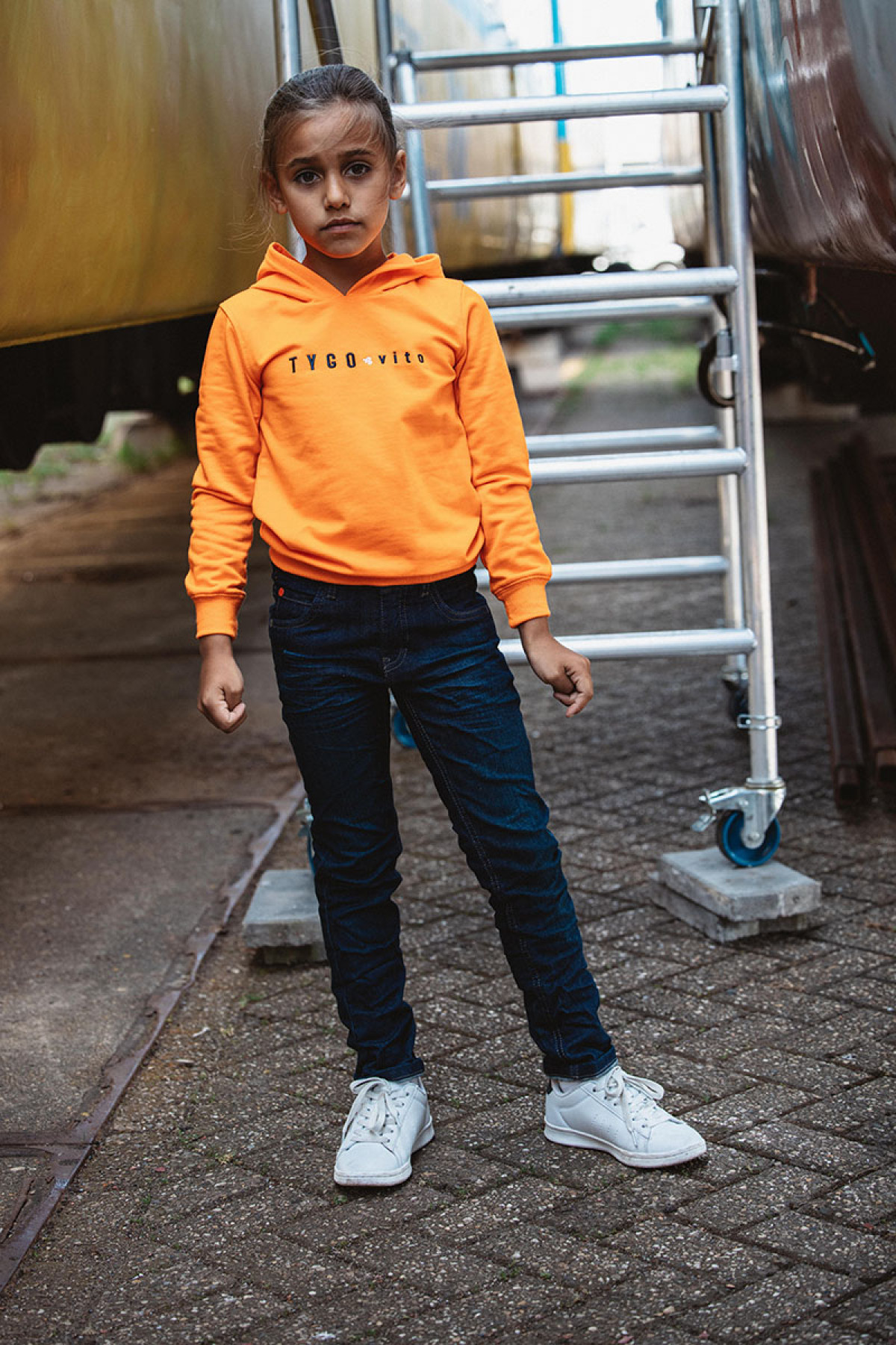 Sweat orange - Boutique Toup'tibou - photo 7