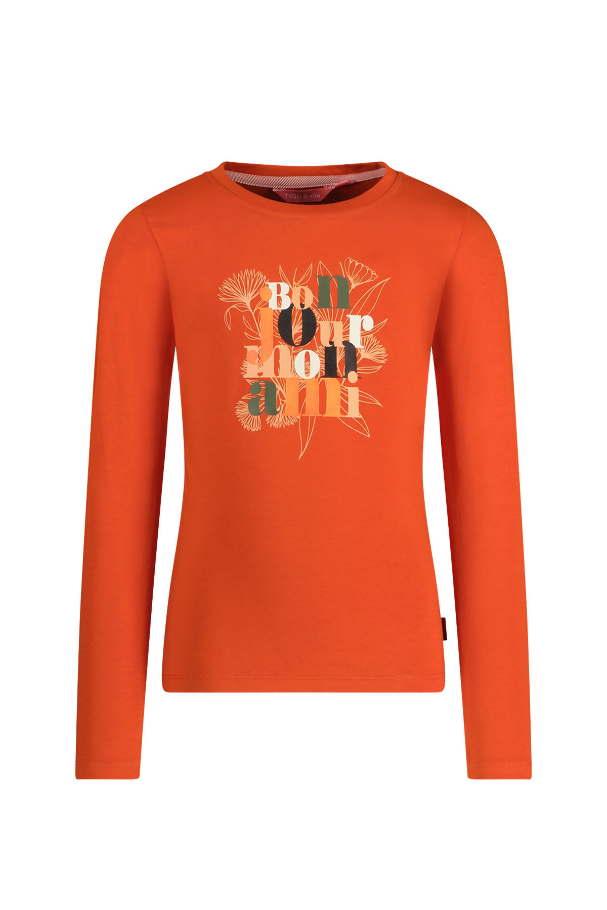 T-shirt manches longues orange - photo 7